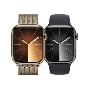 Apple Watch Series 9 GPS + Cellular 41mm Stainless Steel Case with Sport Band