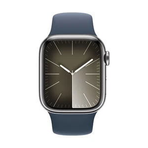 Apple Watch Series 9 GPS + Cellular 41mm Stainless Steel Case with Sport Band