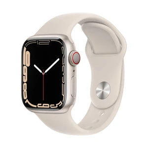 Apple Watch Series 7 GPS + Cellular, 41mm Aluminium Case Sport Band - Regular