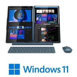 מחשב נייד 14 אינץ עם 2 מסכי מגע Lenovo Yoga Book 9 14IAH10 83KJ0021IV ULTRA 7 32GB 1TB - כולל מערכת הפעלה ו- 3 שנות אחריות באתר הלקוח