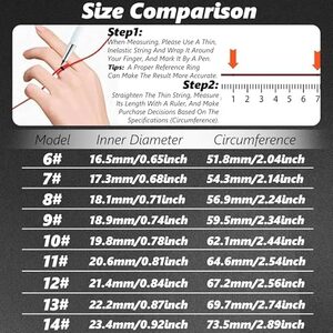 טבעת בריאות חכמה לנשים גברים מעקב כושר עם קצב לב, חמצן בדם, לחץ דם, ניטור שינה, ספירת צעדים, IP68 עמיד במים עבור iOS ואנדרואיד, ללא דמי אפליקציה, מתנות חג המולד, שחור 6