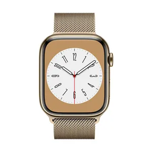 אפל ווטש Apple Watch Series 8 GPS + Cellular 45mm Stainless Steel Case with Milanese Loop