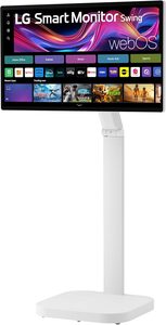 LG Smart Monitor Swing 32U889SA-W 32-Inch 4K UHD (3840x2160) IPS Touchscreen on a Fully Adjustable Wheeled Base HDR10, webOS, Built-in Speaker, HDMI, USB Type-C, Tilt/Height/Swivel/Pivot Stand