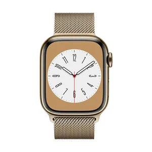 אפל ווטש Apple Watch Series 8 GPS + Cellular 41mm Stainless Steel Case with Milanese Loop