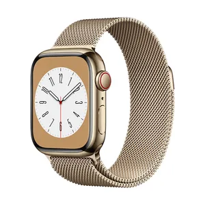 אפל ווטש Apple Watch Series 8 GPS + Cellular 41mm Stainless Steel Case with Milanese Loop