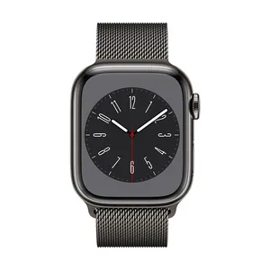 אפל ווטש Apple Watch Series 8 GPS + Cellular 41mm Stainless Steel Case with Milanese Loop