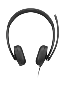 אוזניות חוטיות Lenovo Wired VoIP Headset 5000 (Teams) - צבע שחור – 4XD1R88995