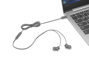אוזניות חוטיות Lenovo 300 USB-C Wired In-Ear GXD1J77353