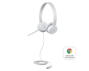 אוזניות Lenovo 110 On-Ear Stereo USB - GXD1E71385 - צבע לבן – LENOVO-HEADSET-GXD1E71385-