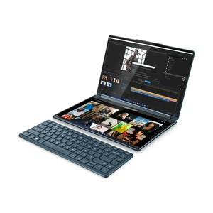 מחשב נייד בעל שני מסכי מגע בגודל 14 אינץ' עם Intel Core Ultra 7, זיכרון 32GB, SSD 1TB, גרפיקה Arc, מסכי OLED כפולים, Windows 11 Pro ואחריות פרימיום ל־3 שנים באתר הלקוח – 83KJ0021IV