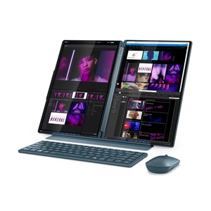 מחשב נייד בעל שני מסכי מגע בגודל 14 אינץ' עם Intel Core Ultra 7, זיכרון 32GB, SSD 1TB, גרפיקה Arc, מסכי OLED כפולים, Windows 11 Pro ואחריות פרימיום ל־3 שנים באתר הלקוח – 83KJ0021IV