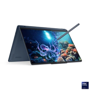 Yoga 9 2-in-1 עם Intel Core Ultra 7 258V, זיכרון 32GB LPDDR5x, אחסון 1TB NVMe, מסך OLED 4K מגע, Windows 11 Pro ו-Wi-Fi 7. – 83LC003JIV