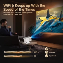 מקרן ביתי חכם – FREEDOM Smart Cinema Full HD, Android 14, Wi‑Fi 6 ופוקוס אוטומטי