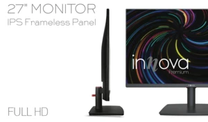 מסך מחשב INNOVA 27 אינץ׳ Full HD IPS 75Hz עם רמקולים וכבל HDMI