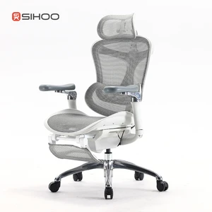 כיסא ארגונומי SIHOO Doro C300 אפור בהיר עם הדום