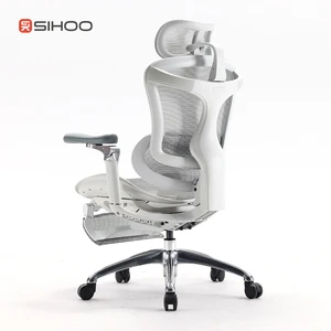כיסא ארגונומי SIHOO Doro C300 אפור בהיר עם הדום