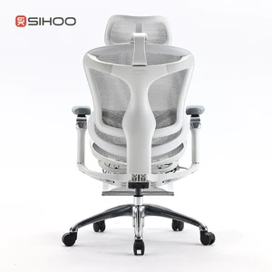 כיסא ארגונומי SIHOO Doro C300 אפור בהיר עם הדום