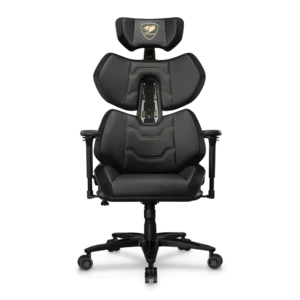 כיסא גיימינג ארגונומי COUGAR TERMINATOR ELITE GOLD – שחור־זהב