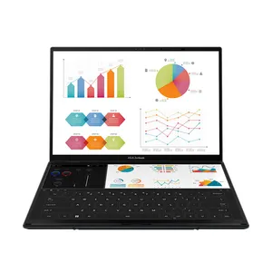 מחשב נייד אסוס ASUS Zenbook Duo OLED/UX8406MA-14/3K OLED/Touch/Ultra 7 155H/32GB DDR5/1TB M.2 SSD/Win11 Home/Gray/3YOS