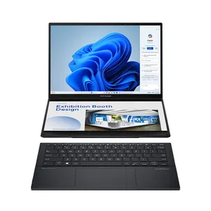 מחשב נייד אסוס ASUS Zenbook Duo OLED/UX8406MA-14/3K OLED/Touch/Ultra 7 155H/32GB DDR5/1TB M.2 SSD/Win11 Home/Gray/3YOS
