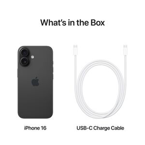 אייפון Apple iPhone 16 128GB - צבע שחור שנה אחריות ע״י היבואן הרשמי