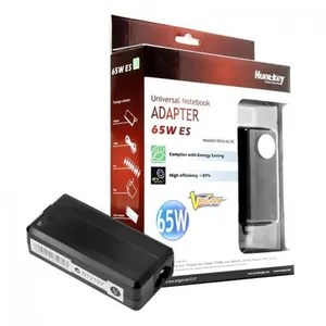 מטען אונברסלי למחשב נייד Huntkey 65W ES Ultra Edition HKA06519034-BK
