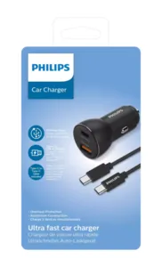 מטען חשמל מהיר לרכב PHILIPS DLP2521C/00