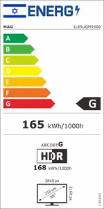 MAG 85" UHD LED SMART TV Powered by WebOs IL85UQM9500
