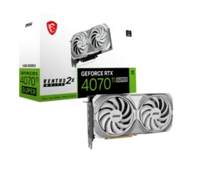כרטיס מסך MSI GeForce RTX 4070 Ti SUPER 16G VENTUS 2X WHITE OC