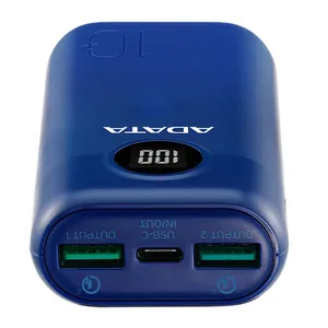 ADATA AP10000QCD 10,000mAh Power Bank USB Blue