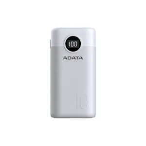 סוללת גיבוי ADATA AP1000QCD 10,000mAh - צבע לבן, שנה אחריות ע"י היבואן הרשמי