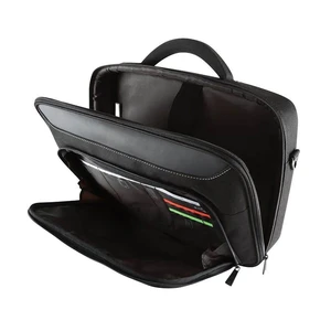 Classic+ 17-18" Clamshell Laptop Bag - Black/Red