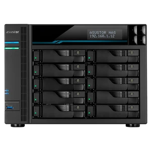 ASUSTOR 10Bay NAS, Intel 9th Xeon E-2224, 8GB DDR4 ECC SODIMM, 2.5GbE x3, 10GbE x1, M.2 Drive Slots x 2