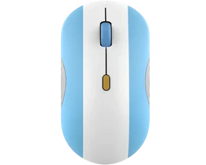 עכבר בלוטוס אלחוטי Lenovo 350 Bluetooth Silent Mouse (Fan Edition - Argentina) GY51U71763 - צבע כחול / לבן