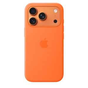 iPhone 17 Pro Silicone Case with MagSafe – Orange – MGFE4ZM/A