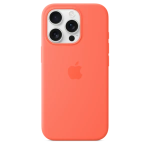 iPhone 16 Pro Silicone Case with MagSafe - Tangerine – MDFY4ZM/A