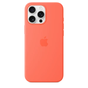 iPhone 16 Pro Max Silicone Case with MagSafe - Tangerine – MDGX4ZM/A
