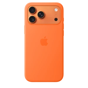 Apple iPhone 17 Pro Max Silicone Case with MagSafe – Orange – MGFL4ZM/A