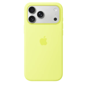 iPhone 17 Pro Max Silicone Case with MagSafe – Neon Yellow – MGFM4ZM/A