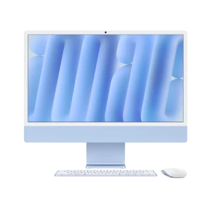מחשב All-in-One ‏Apple iMac 24" M4 עם 24GB, ‏512GB SSD, מסך Retina 4.5K בצבע כחול – MD2T4HB/A