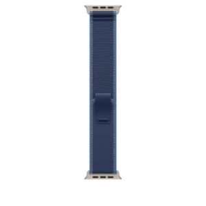 49mm Blue/Bright Blue Trail Loop - S/M - Natural Titanium Finish – MFT64ZM/A