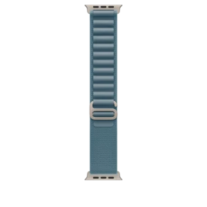 רצועה לשעון 49mm Light Blue Alpine Loop - Small - Natural Titanium Finish | MFTH4ZM/A