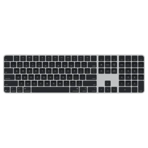 Magic Keyboard with Touch ID and Numeric Keypad for Mac models with Apple silicon - Hebrew - Black Keys – MXK83HB/A