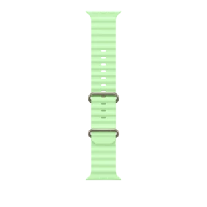 Apple 49mm Neon Green Ocean Band - Natural Titanium Finish – MGCF4ZM/A
