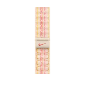 רצועה לשעון 45mm Starlight/Pink Nike Sport Loop | MUJY3ZM/A
