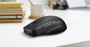 ASUS SmartO Mouse MD200 / Portable, Precision Mouse / 6 buttons /BT 5/2.4GHz/4200dpi/Green Tea Latte – 90XB0790-BMU030