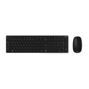 ASUS W5000 Wireless Keyboard and Mouse / Thin and elegant / EN+HEB / 2.4GHz – 90XB0430-BKM440