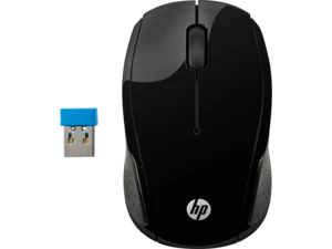 עכבר HP אופטי אלחוטי שחור - דונגל ננו 200 – X6W31AA