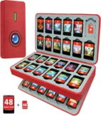 FUNLAB Switch Game Storage with 48 Card Slots-Red | FC03-3
