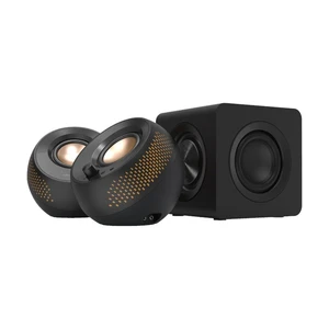 רמקולים למחשב Creative PEBBLE-X+ – Creative Pebble X Plus -2.1 USB-C Speakers Customizable RGB Lighting
